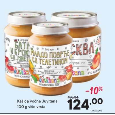 Kašica voćna Juvitana