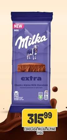 Čokolada Milka alpine