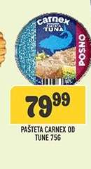 PAŠTETA CARNEX OD TUNE 75G