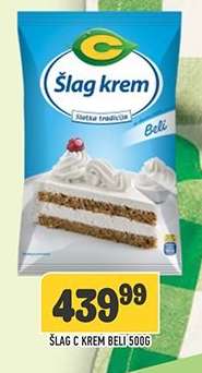 Šlag C Krem Beli