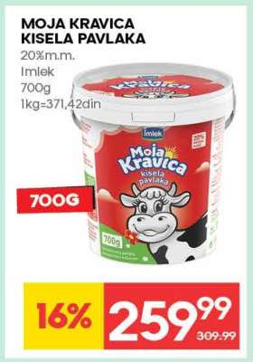 MOJA KRAVICA KISELA PAVLAKA