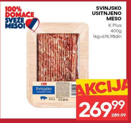 Svinjsko usitnjeno meso