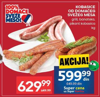 KOBASICE OD DOMAĆEG SVEŽEG MESA