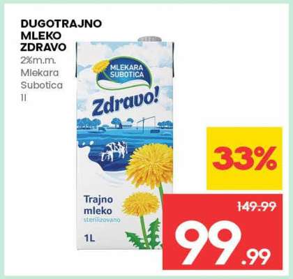 DUGOTRAJNO MLEKO ZDRAVO