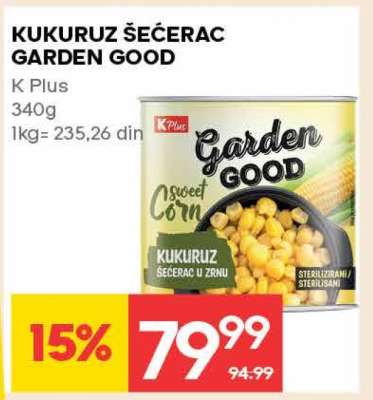 KUKURUZ ŠEĆERAC GARDEN GOOD
