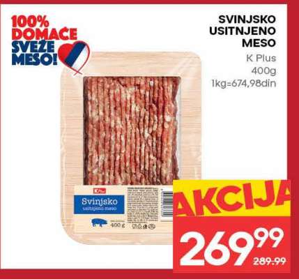 Svinjsko usitnjeno meso