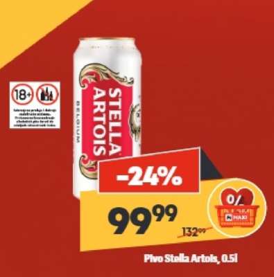 Pivo Stella Artois 0.5l