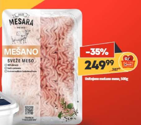 Usitnjeno mešano meso, 500g