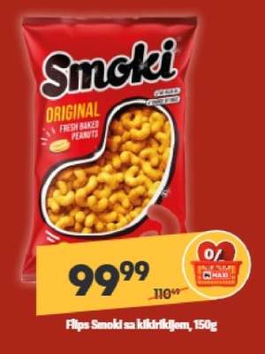 Flips Smoki sa kikirikijem 150g
