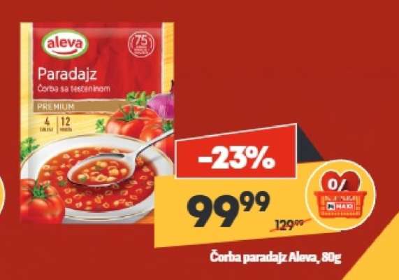 Čorba Paradajz Aleva , 80g