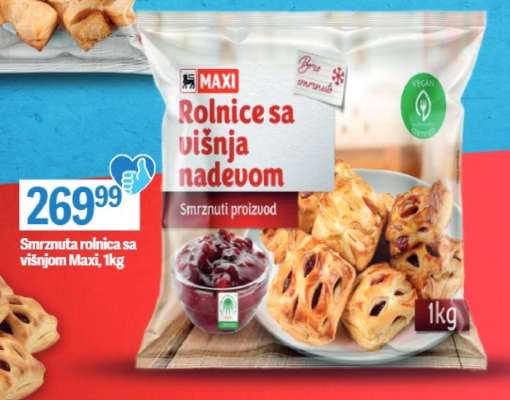 Smrznuta rolnica sa višnjom Maxi, 1kg