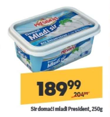 Sir domaći mladi President, 250g
