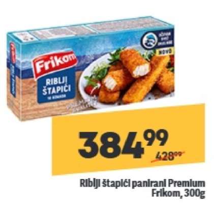 Riblji štapići panirani premium Frikom 300g