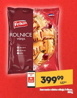 Smrznute rolnice višnja Frikom 800g