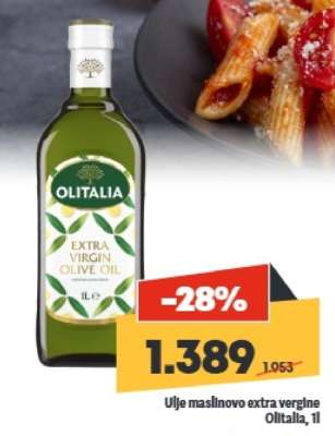 Ulje maslinovo extra vergine Olitalia, 1l