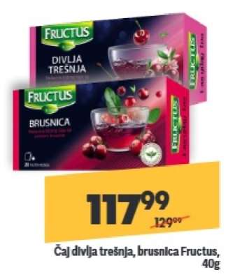 Čaj divlja trešnja, brusnica Fructus, 40g