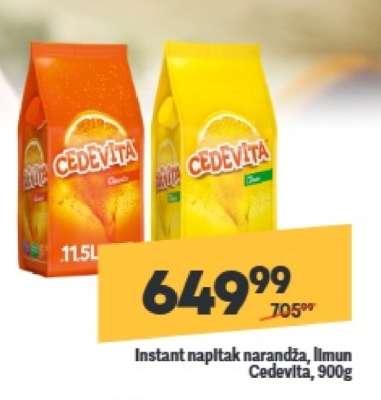 Instant napitak narandža limun Cedevita 900g