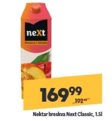Nektar breskva Next Classic, 1,5l