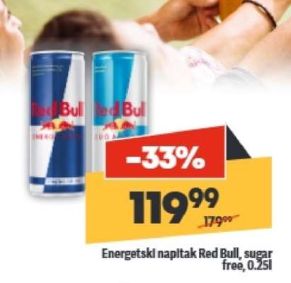 Energetski napitak Red Bull Sugar Free 0,25l