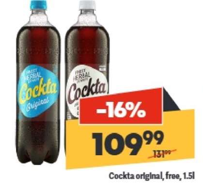 Cockta original free 1,5l