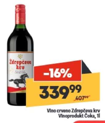 Vino crveno ždrepčeva krv