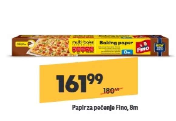 Papir za pečenje Fino 8m