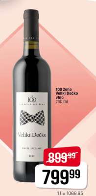 100 žena Veliki Dečko vino