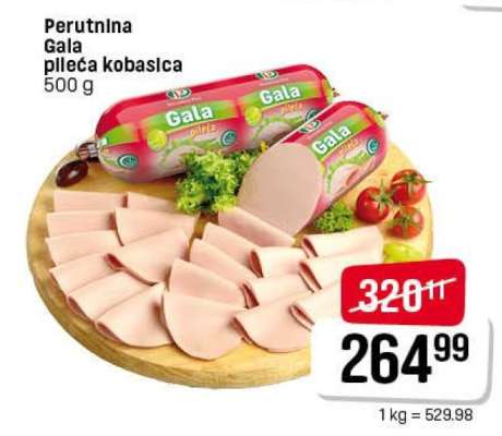 Perutnina Gala pileća kobasica