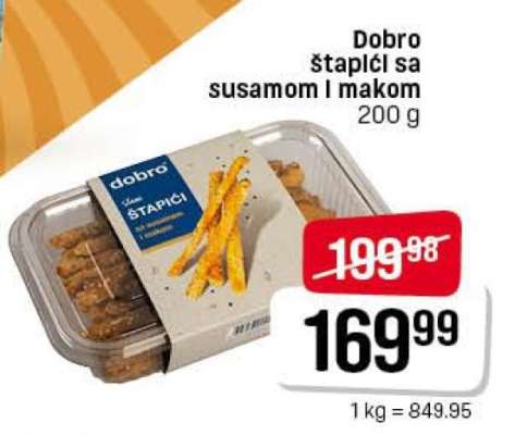 Dobro štapići sa susamom i makom