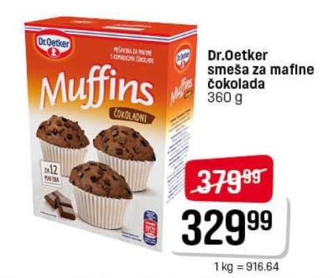 Dr.Oetker smeša za mafine čokolada