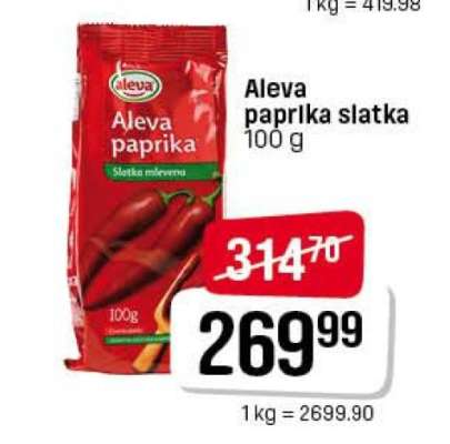 Aleva Paprika slatka