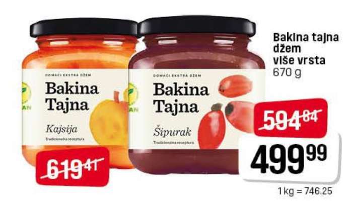Bakina tajna džem više vrsta