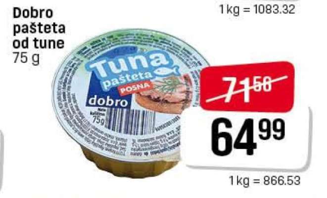 Dobro pašteta od tune 75g