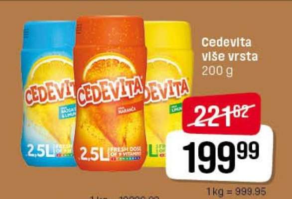 Cedevita više vrsta