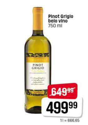 Pinot Grigio belo vino