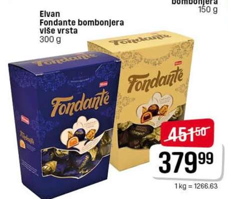 Elvan Fondante bombonjera