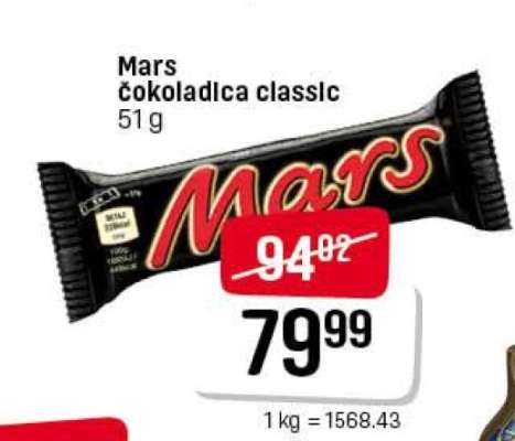 Mars čokoladica classic