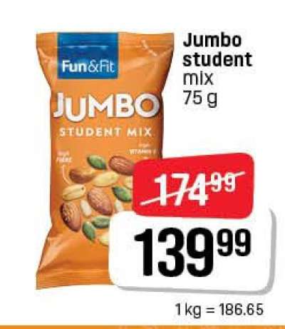 Jumbo student mix 75 g