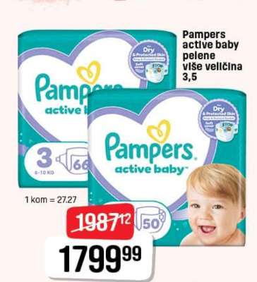Pampers active baby pelene