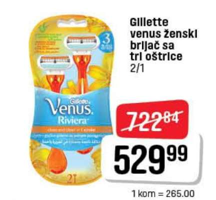 Gillette Venus ženski brijač sa tri oštrice
