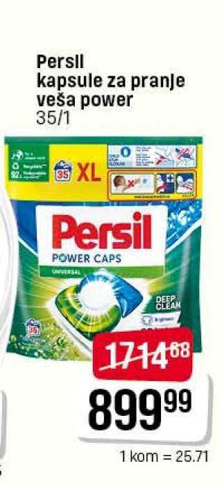 Persil kapsule za pranje veša power