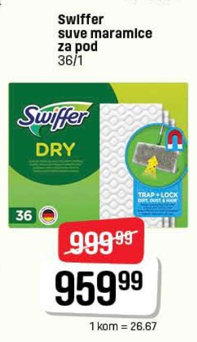 Swiffer suve maramice za pod