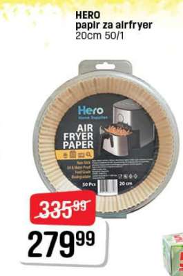 HERO papír za airfryer