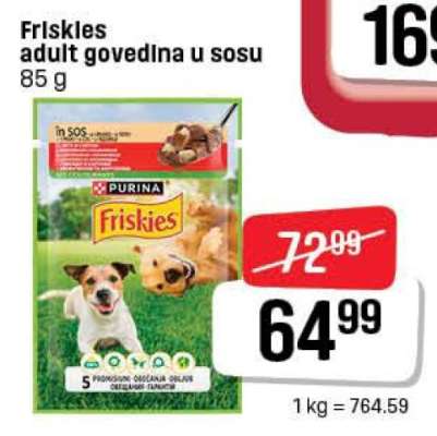 Friskies adult govedina u sosu