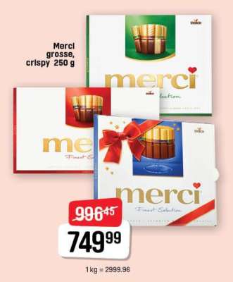 Merci grosse, crispy 250 g