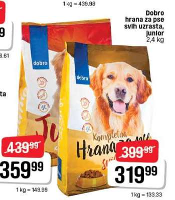 Dobro hrana za pse svih uzrasta, Junior