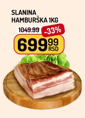 SLANINA HAMBURŠKA 1kg