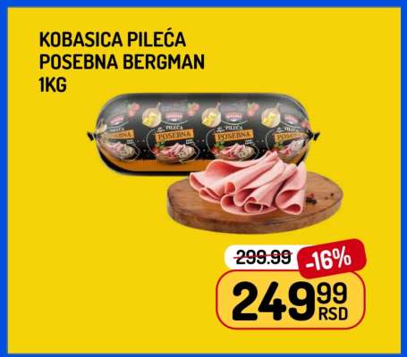 Kobasica Pileća Posebna Bergman 1kg