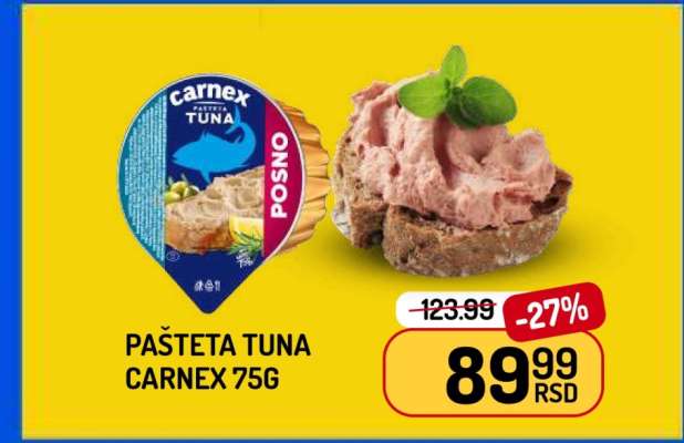 Pašteta tuna Carnex 75g