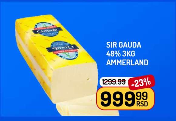 SIR GAUDA 48% 3KG AMMERLAND